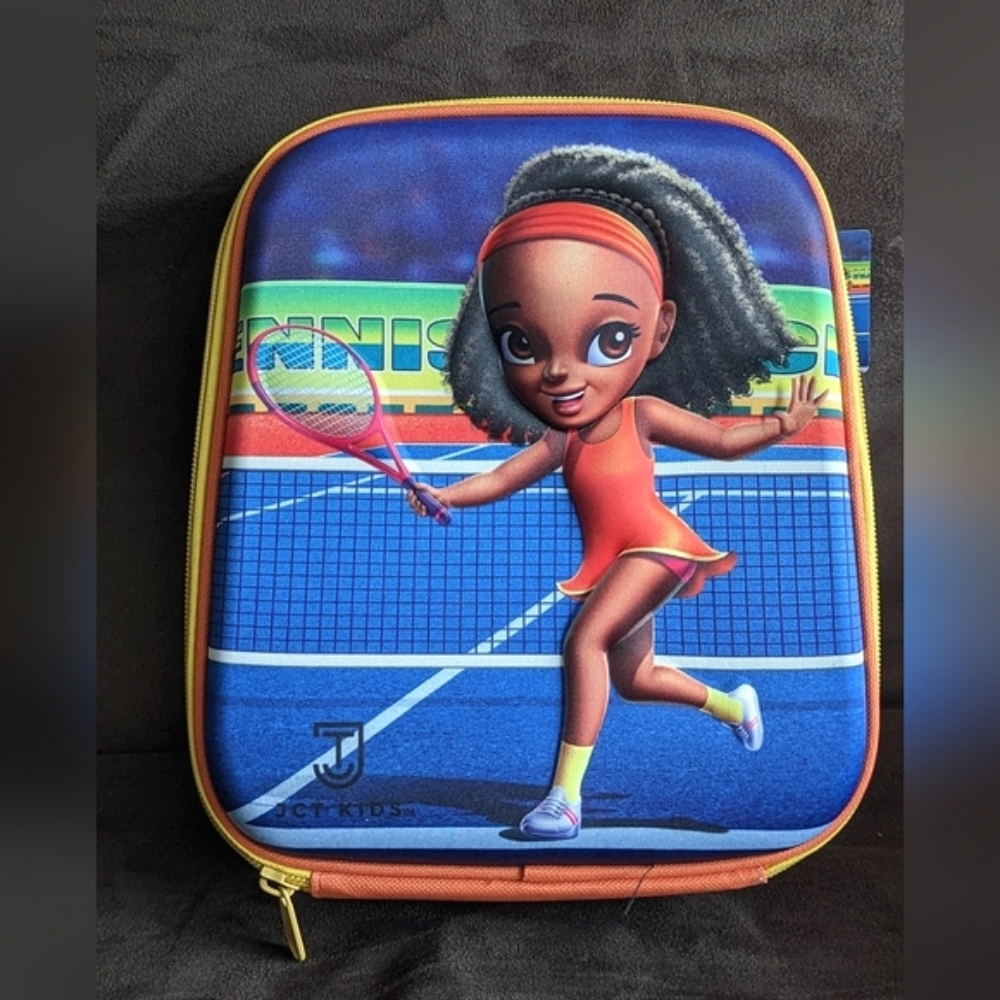 Vintage Y2K Kids 3D Sports Character Insulated Lunch Box Bag Back To School NWT